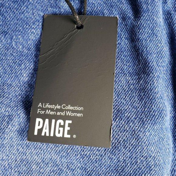 Paige Raw Hem High Rise Denim Mini Skirt Womens Aideen Size 29 NWT - Picture 6 of 9